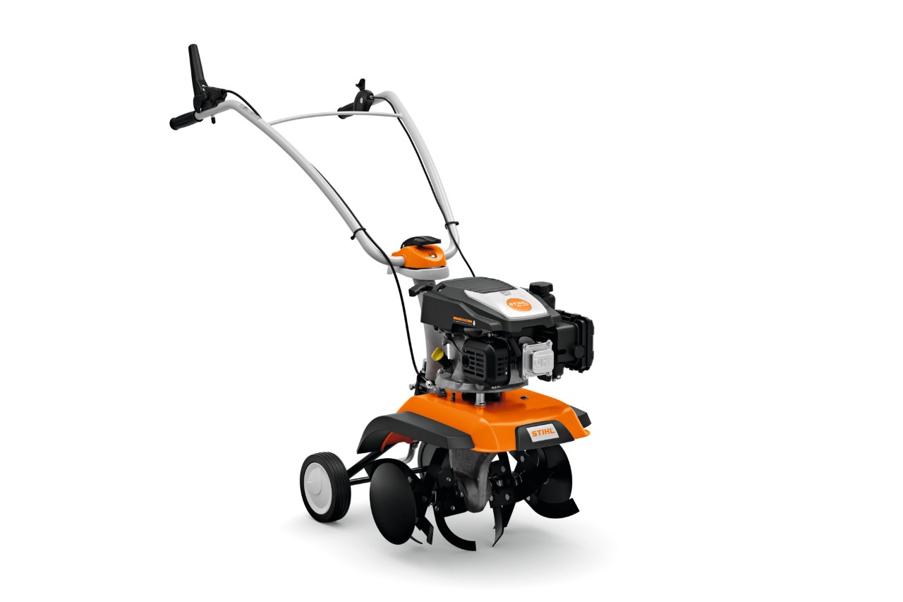 STIHL MH 685 power tiller on a white background
